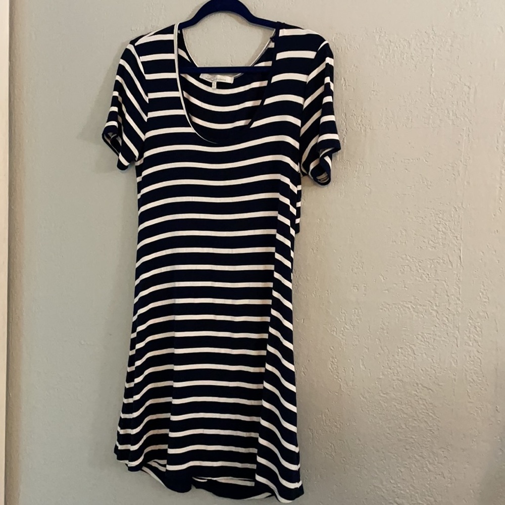 Lovers + Friends Striped Knot Yours t-Shirt Dress - Picture 2 of 10